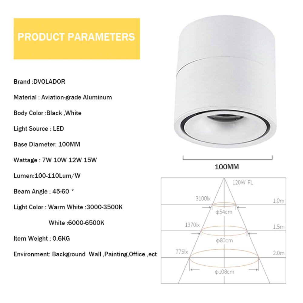 Downlight-de-plafond-mont-par-Surface-de-LED-r-glable-360-degr-s-de-lumi-re
