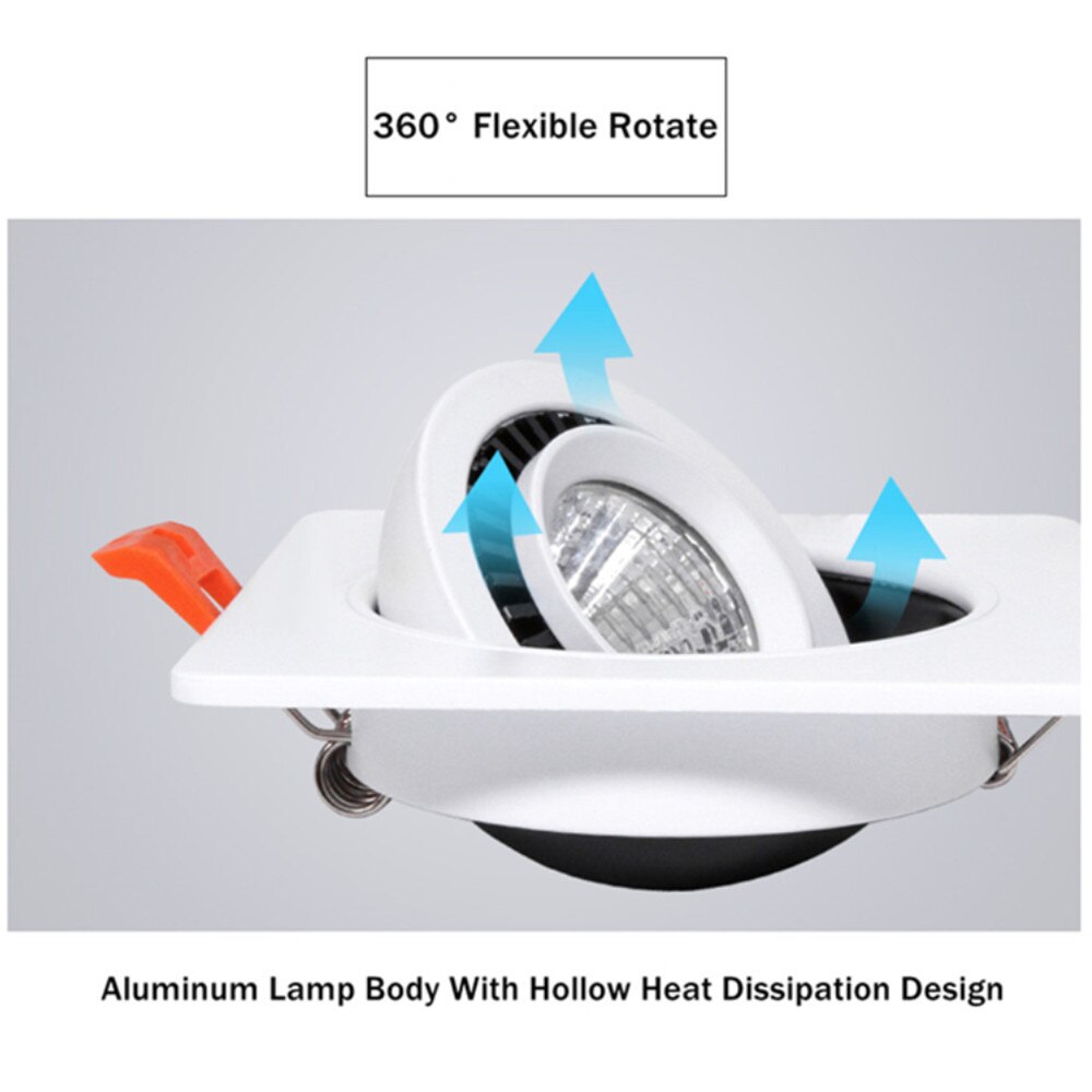 360-degr-s-tournent-LED-Downlight-carr-encastr-lampe-Spot-lumi-re-20w-10w-LED-encastr