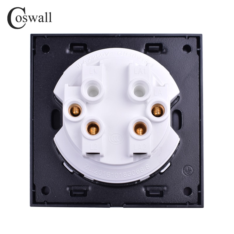 Coswall-luxueux-2-Gang-1-voie-al-atoire-cliquez-sur-Off-applique-murale-interrupteur-avec-t