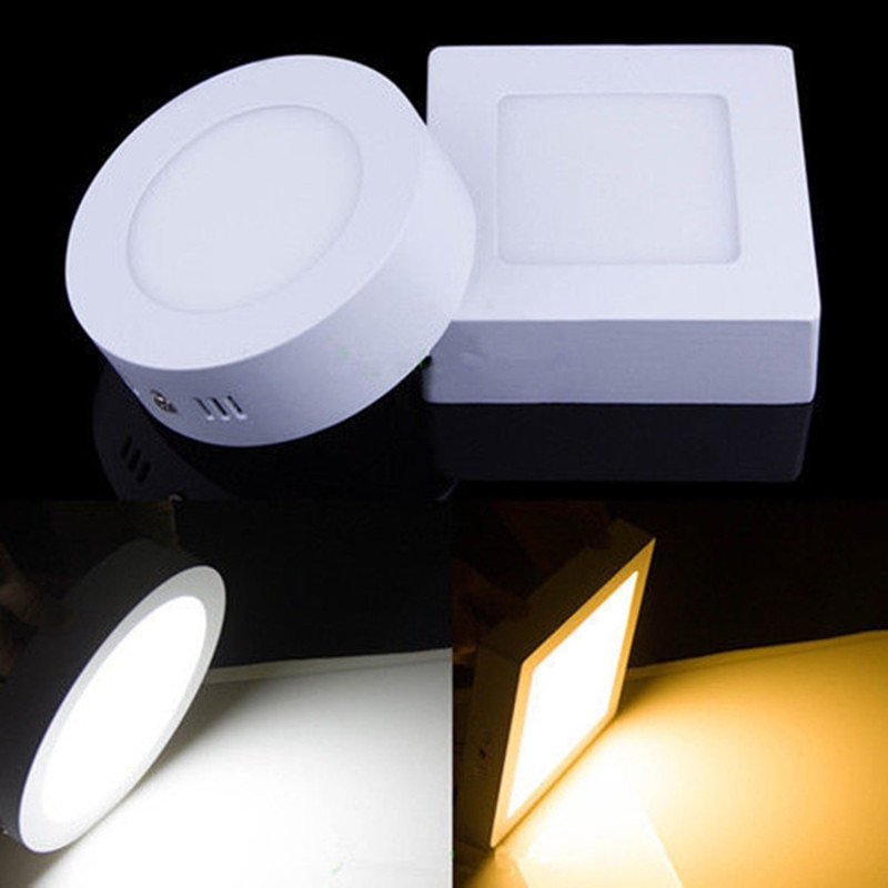 LED-Surface-plafonnier-9-W-15-W-25-W-plafonnier-AC85-265V-conducteur-inclus-rond-carr
