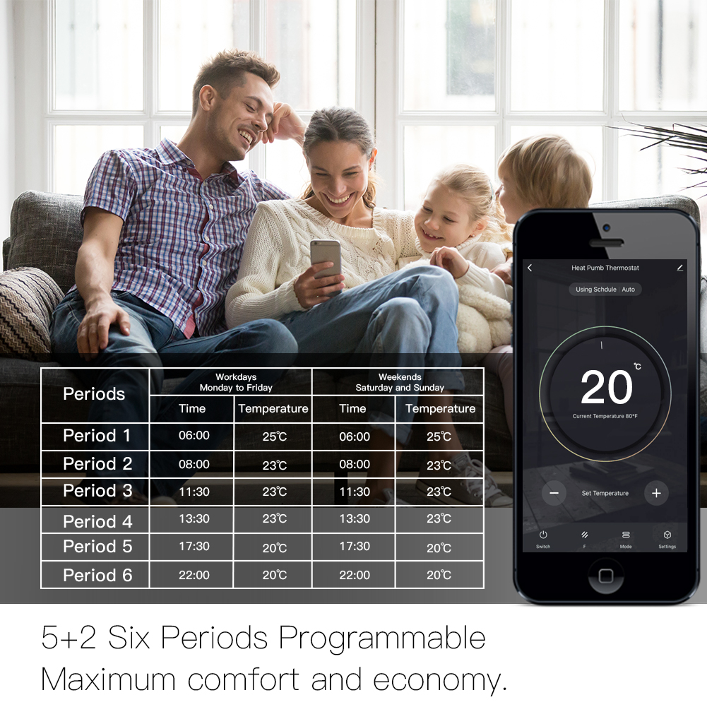 Le-r-gulateur-de-temp-rature-intelligent-de-Thermostat-de-WiFi-pour-l-eau-la-chaudi