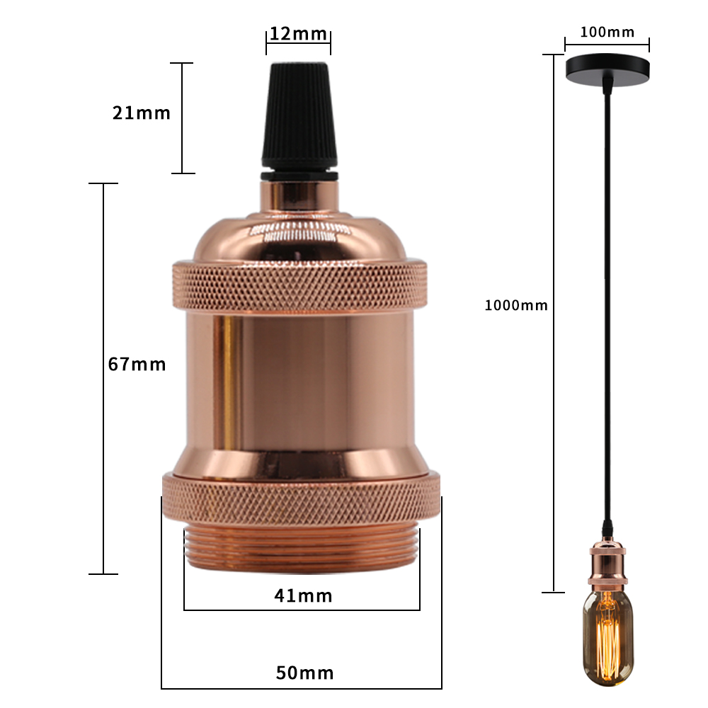 Vintage-r-tro-Edison-lampe-suspension-E27-douille-pendentif-lumi-res-vis-ampoule-base-en-aluminium