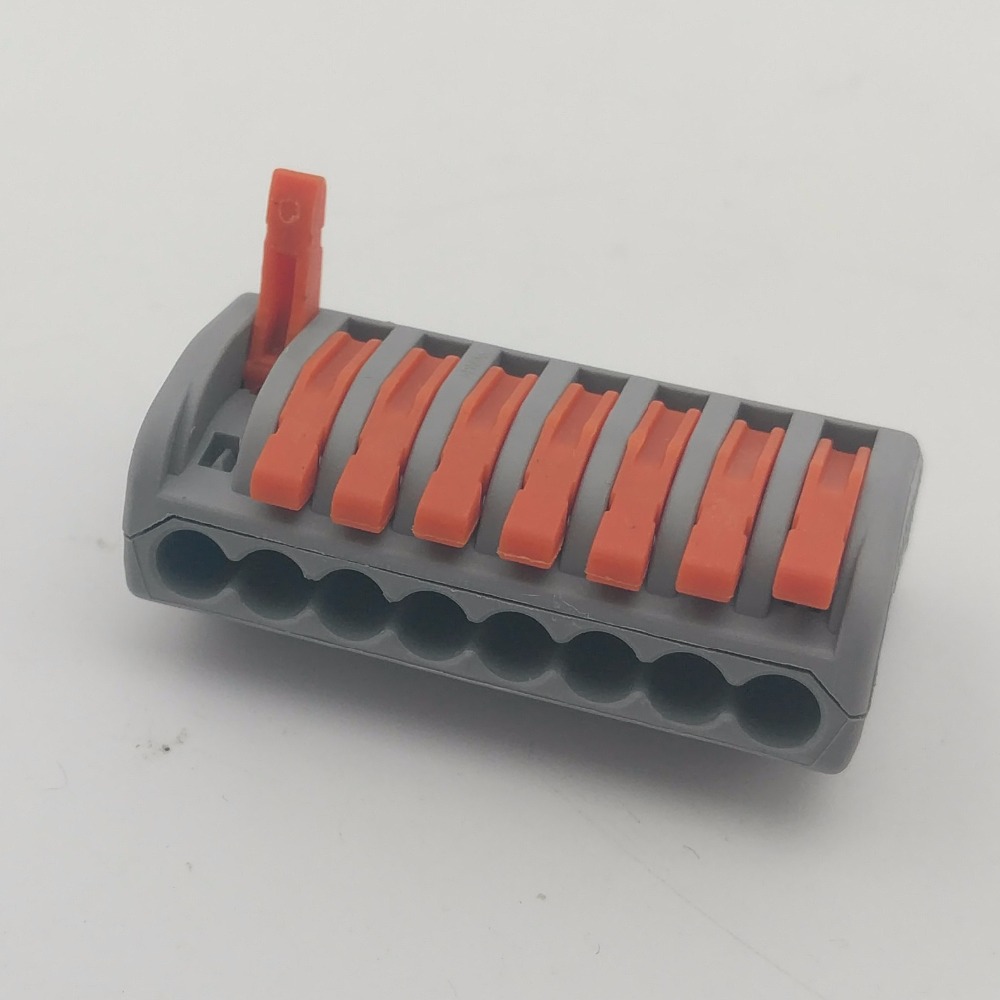50-pi-ces-8-broches-PCT-218-universel-compact-fil-c-blage-connecteur-conducteur-bornier-avec