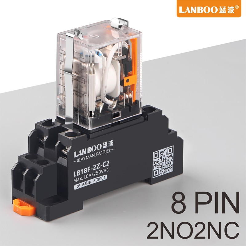 LANBOO-HH52P-MY2NJ-bobine-de-relais-g-n-ral-DPDT-Micro-Mini-commutateur-de-relais-lectromagn