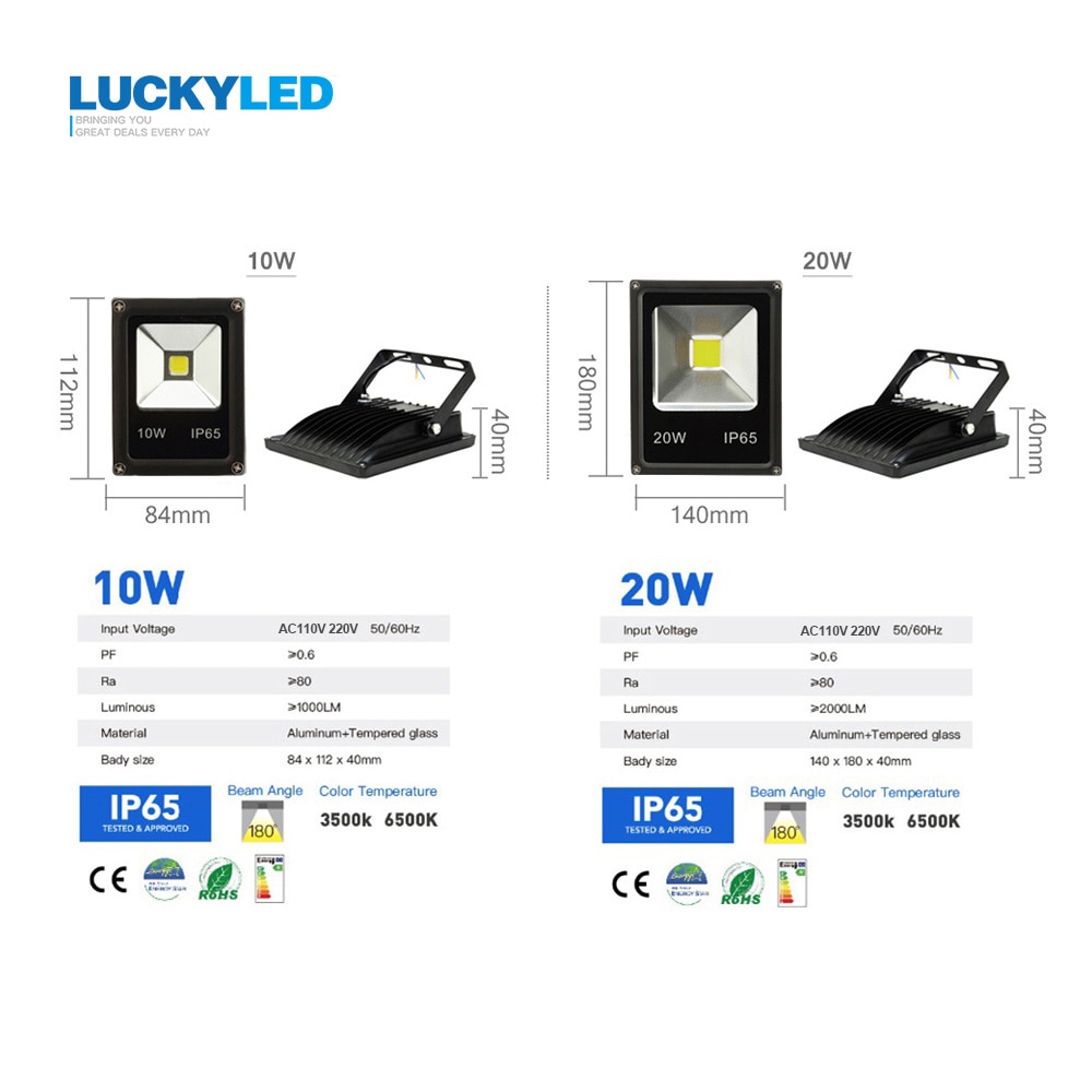 LED-chanceux-clairage-LED-10W-20W-30W-50W-projecteur-ext-rieur-projecteur-AC-220V-240V-tanche