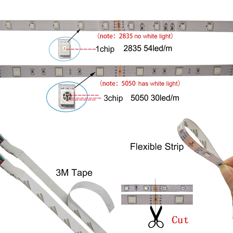 BEKCMTH-RGB-LED-bande-lumineuse-SMD2835-5050-5M-10M-tanche-RGB-bande-DC12V-ruban-diode-ampoules
