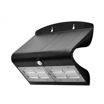 applique-murale-led-solaire-68w-4000°k-noir-détecteur