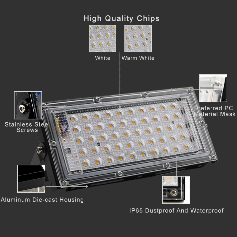 Projecteur-ext-rieur-r-flecteur-IP65-tanche-lumi-re-d-inondation-50-W-clairage-ext-rieur