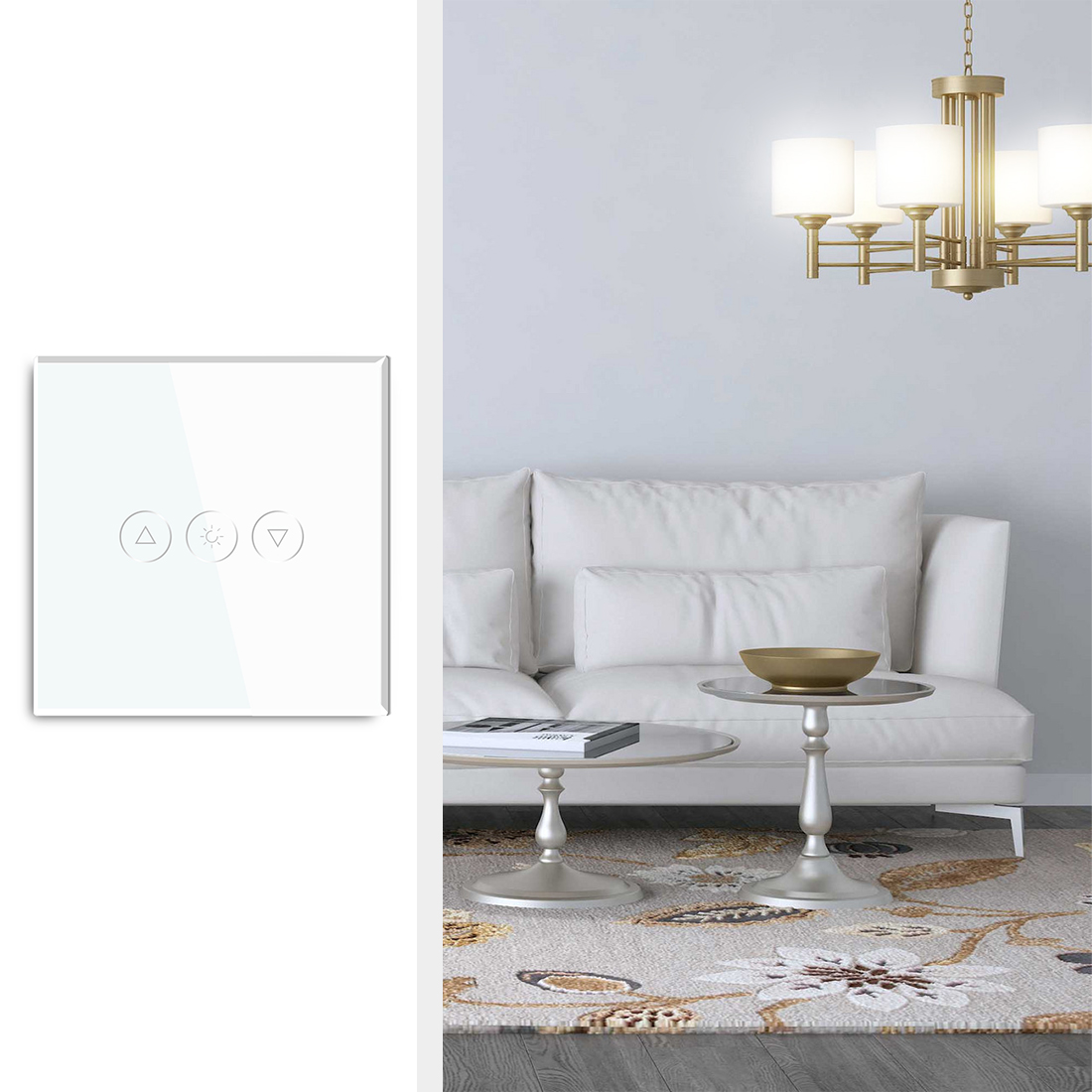 Variateur connecté Blanc scene 1