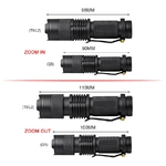 Mini-lampe-de-poche-LED-LED-tanche-torche-r-glable-foyer-Flash-lumi-re-14500-18650