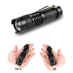 Mini-lampe-de-poche-LED-LED-tanche-torche-r-glable-foyer-Flash-lumi-re-14500-18650