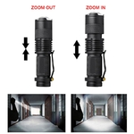 Mini-lampe-de-poche-LED-LED-tanche-torche-r-glable-foyer-Flash-lumi-re-14500-18650