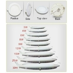 Livraison-gratuite-3-W-25-W-blanc-chaud-blanc-naturel-blanc-froid-LED-plafond-encastr-grille