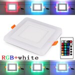 Ultra-mince-6-W-9-W-18-W-24-W-rond-LED-double-couleur-LED-panneau