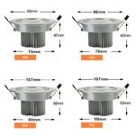Le-Downlight-lumineux-superbe-de-plafond-du-CREE-3W-5W-7W-9W-12W-15W-LED-Downlight