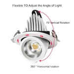 Dimmable-Led-downlight-lumi-re-7W-10W-20W-lampe-Led-encastrer-360-degr-s-rotatif-plafond