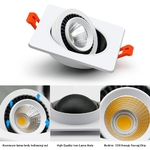LED-Spot-plafonnier-r-glable-18W-15W-10W-7W-360-degr-s-Rotation-carr-plafond-encastr