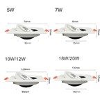 LED-Spot-plafonnier-r-glable-18W-15W-10W-7W-360-degr-s-Rotation-carr-plafond-encastr