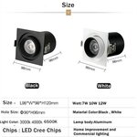 La-lumi-re-extensible-de-tache-de-LED-7W-10W-12W-a-int-gr-le-downlight