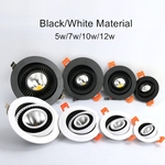 Dimmable-LED-Downlight-5w-7w-10w-12w-encastr-plafonnier-360-degr-s-Rotation-spots-AC-220V