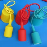 E27-suspension-lampe-Base-porte-ampoule-bricolage-prise-color-Silicone-ligne-lustre-Point-d-clairage-en