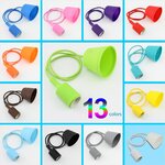 E27-suspension-lampe-Base-porte-ampoule-bricolage-prise-color-Silicone-ligne-lustre-Point-d-clairage-en
