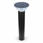 potelet-solaire-conique-led-4w-3000°k-noir-800mm