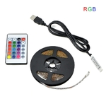 5V-USB-puissance-LED-bande-lumi-re-RGB-blanc-blanc-chaud-2835-3528-SMD-HDTV-TV