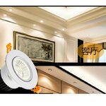 Blanc-noir-LED-COB-spot-plafonnier-AC85-265V-3W-5W-7W-9W-12W-15W-aluminium-encastr