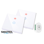 Pack va et vient Blanc sans fil à poser Blanc présentation