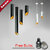 Ampoule-gratuite-60mm-LED-plafonnier-cordon-lampes-GU10-7W-cuisine-entreprise-Table-tuyau-Tube-lampe-salle