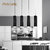 Lampes-suspendues-blanc-et-noir-carr-Long-tube-unique-t-te-pendentif-lampe-acrylique-lampe-t