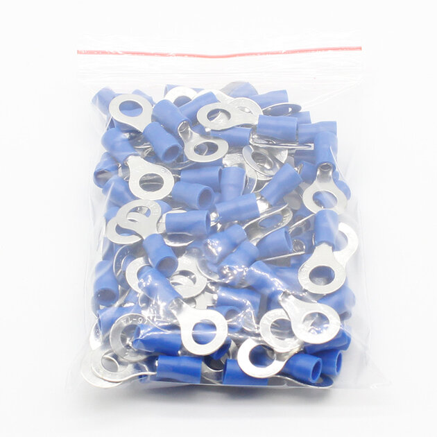 150 Connecteurs Sertissage Or - Cosses Anneau Pour Câbles, Laiton, Neuf