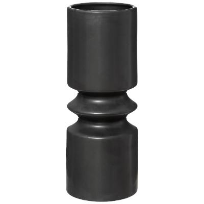 Vase en céramique noir