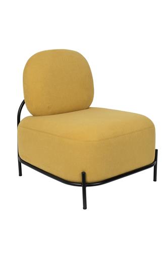 Fauteuil design Polly moutarde