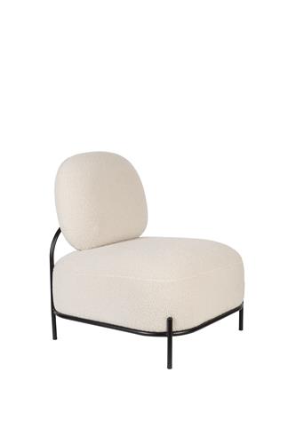 Fauteuil design Polly ivory