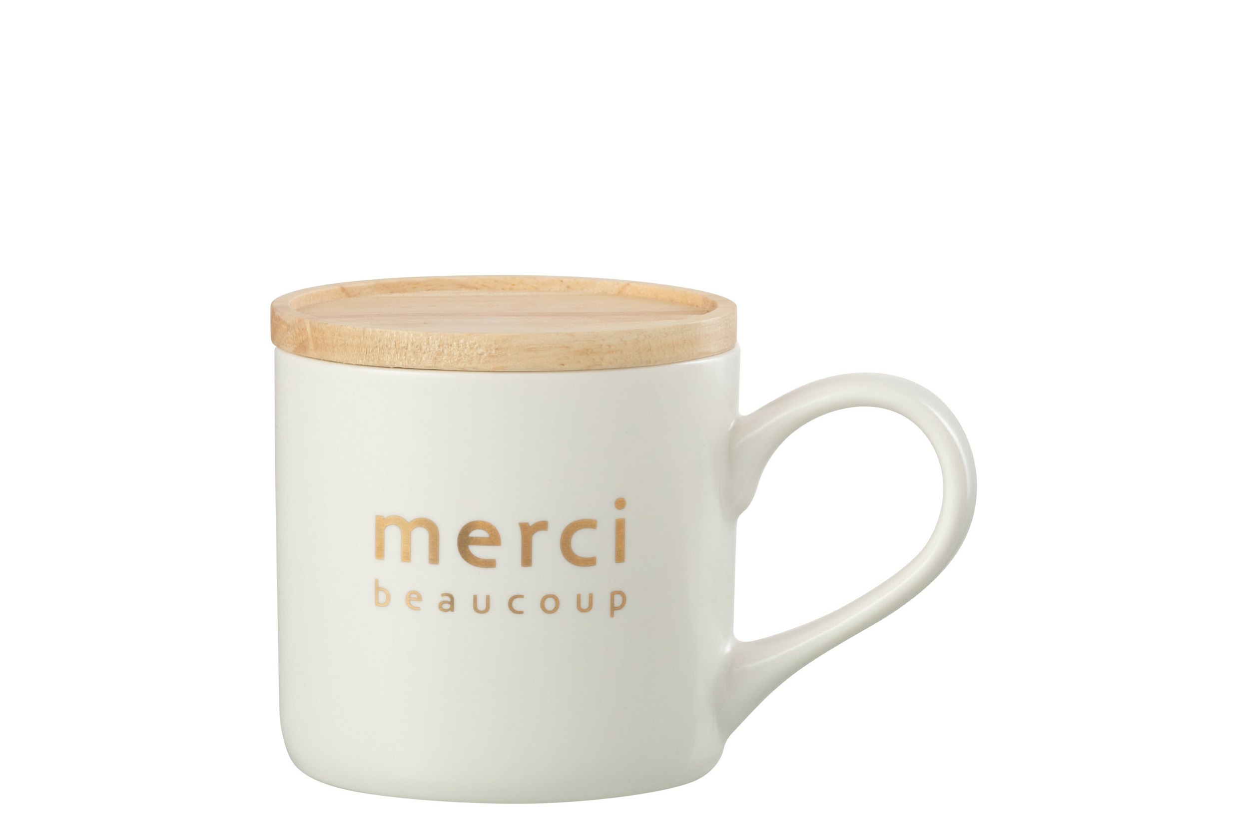 Mug message et couvercle MERCI