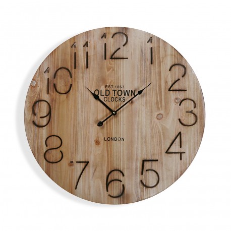 Horloge en bois 58 cm