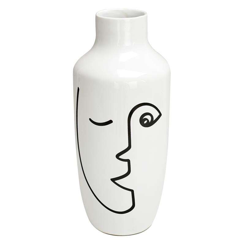 Vase en céramique  visage