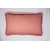 coussin franges vieux rose