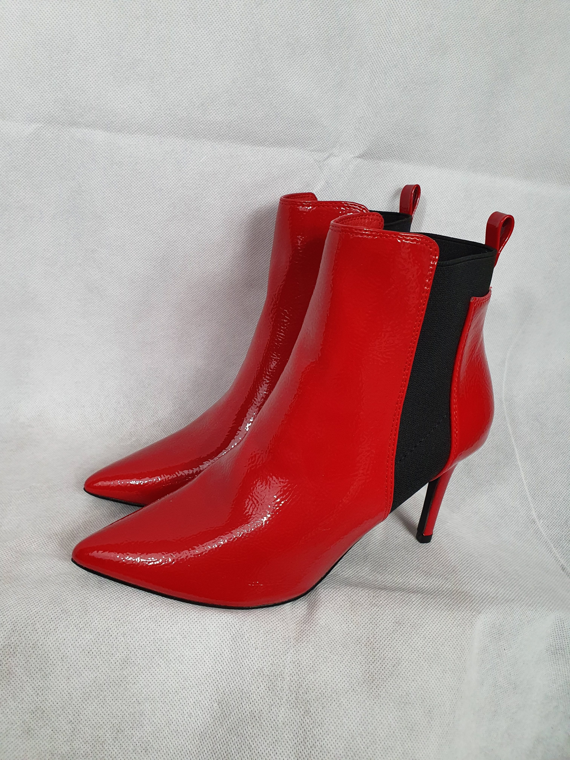 Bottines a best sale talon rouge