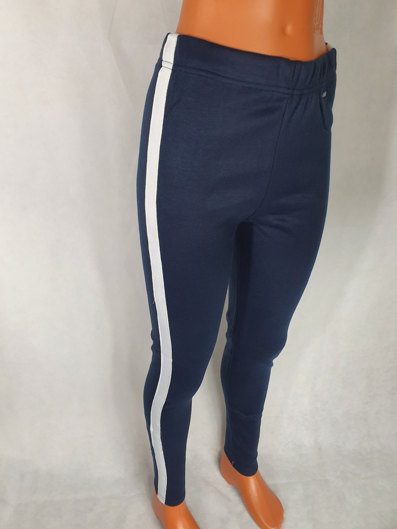 Pantalon jogging bleu marine à bande - Vêtements Femmes ...