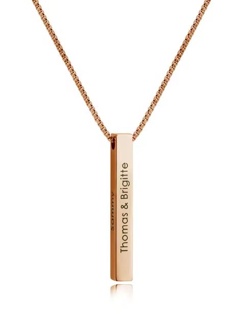 Collier arbrobijoux barre rose