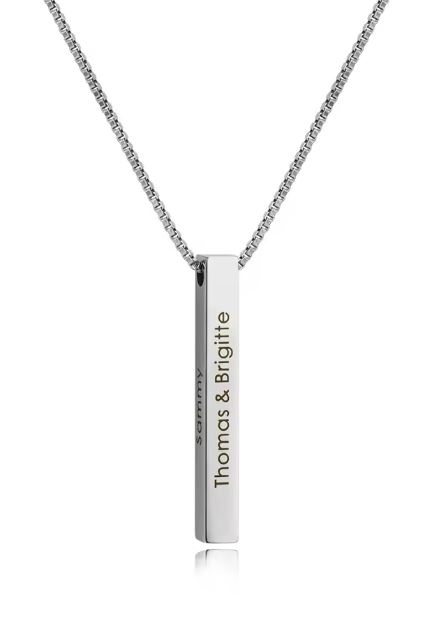 Collier arbrobijoux barre argent