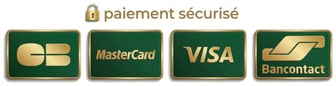 Paiement sécurisé par carte bancaire : CB, Mastercard, Visa et Bancontact