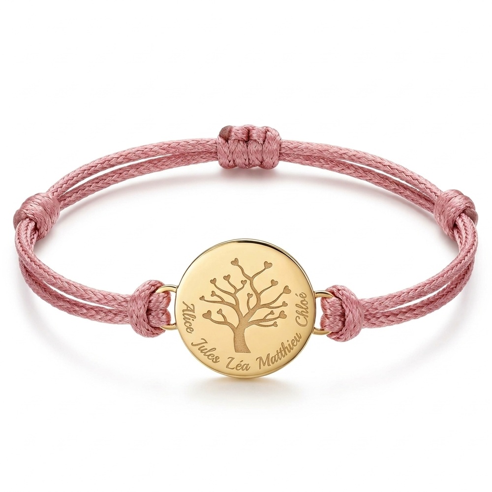 Bracelet arbre de vie personnalisé prénoms - Tendresse
