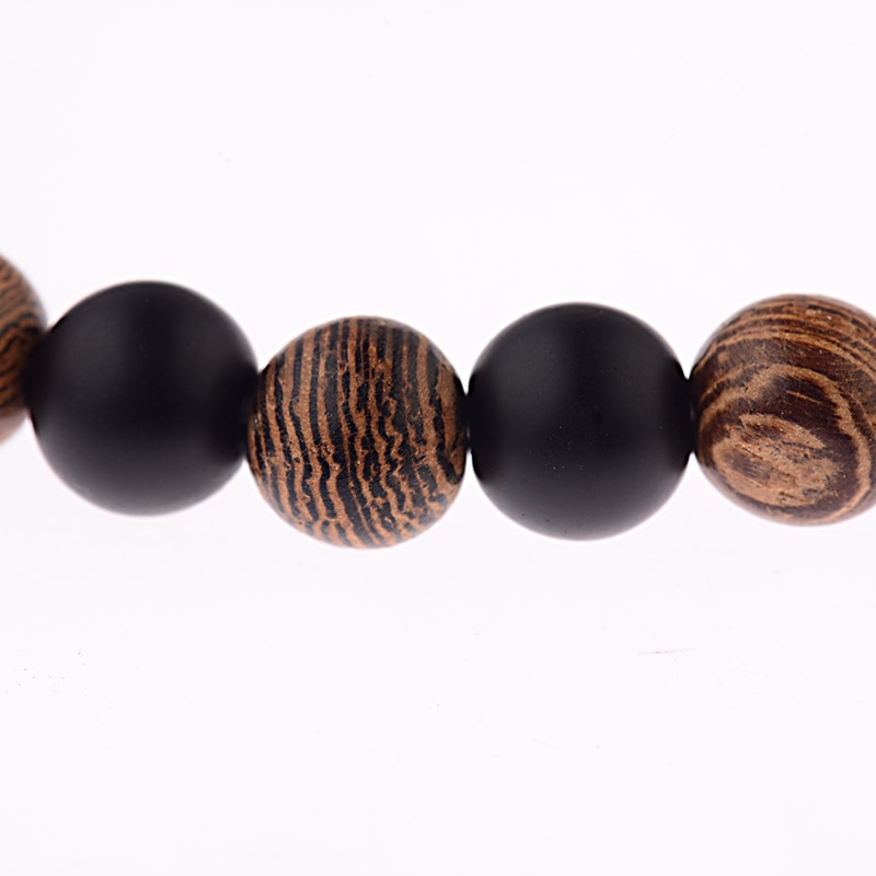 bracelet en bois type bouddhiste nature