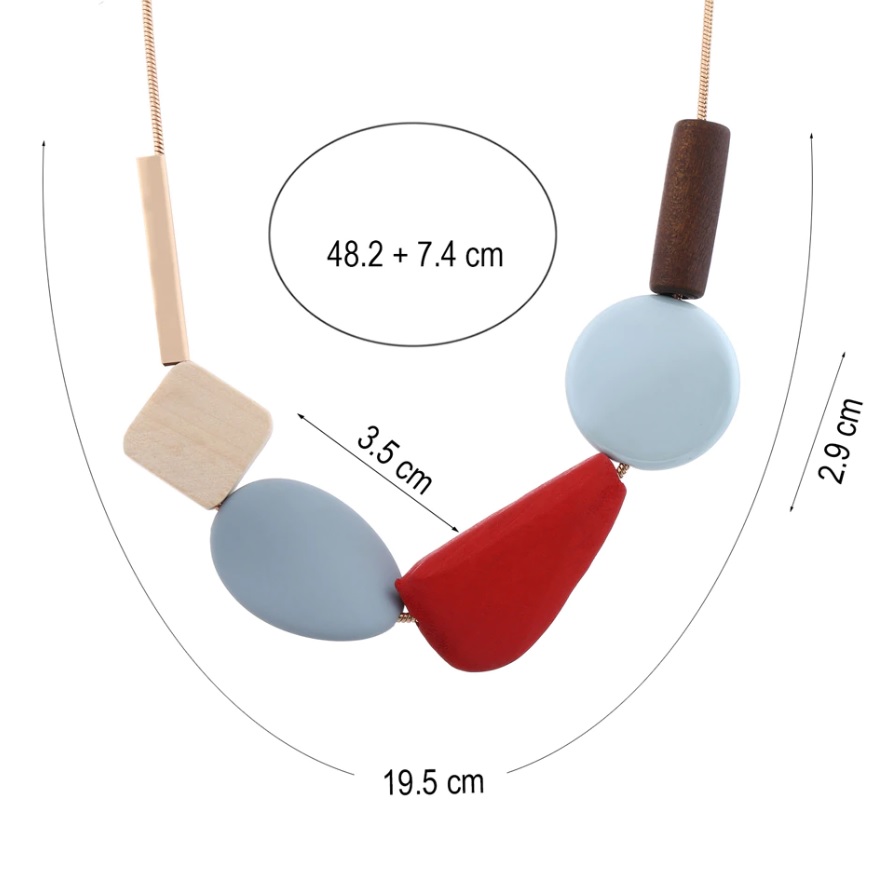 collier geometrique bois 2