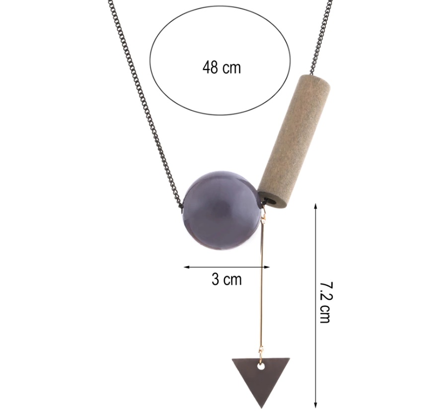 collier geometrique bois 2