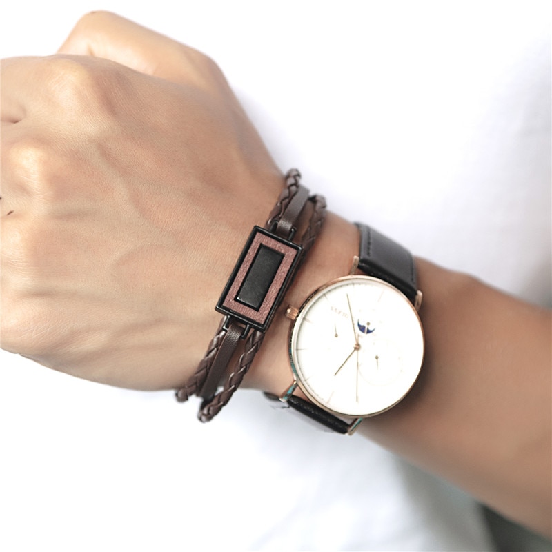 ZORCVENS-haute-qualit-hommes-femmes-bois-Bracelet-en-cuir-Bracelets-hommes-femmes-Punk-Bracelets-en-cuir